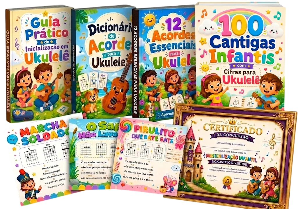 Plano Completo com os 4 bônus para ukulele